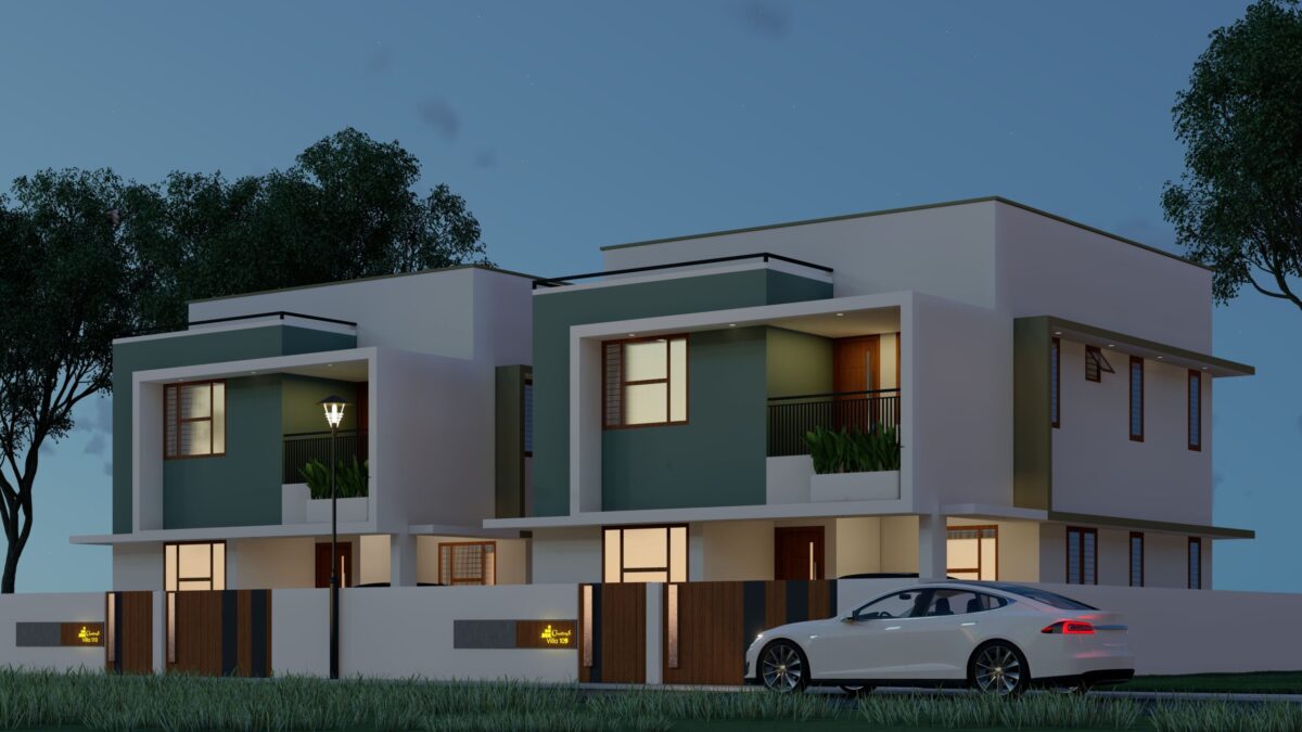 Premium gated villa community in Vizhavoor, near Thirumala, Trivandrum.