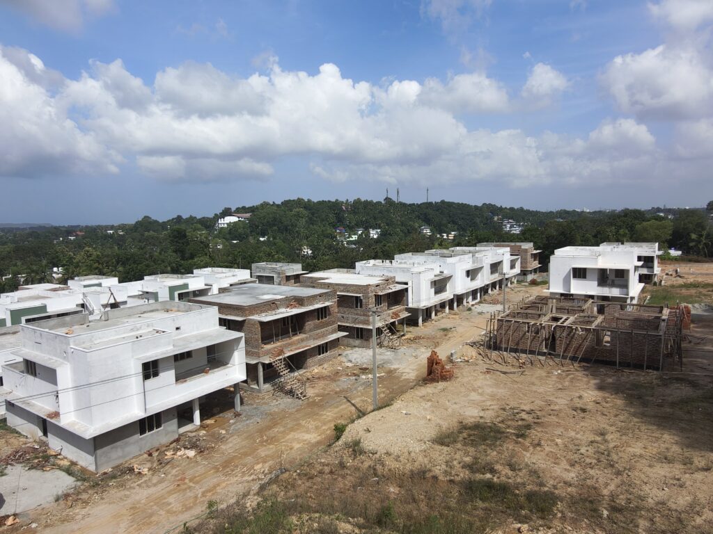 villas in trivandrum being builded